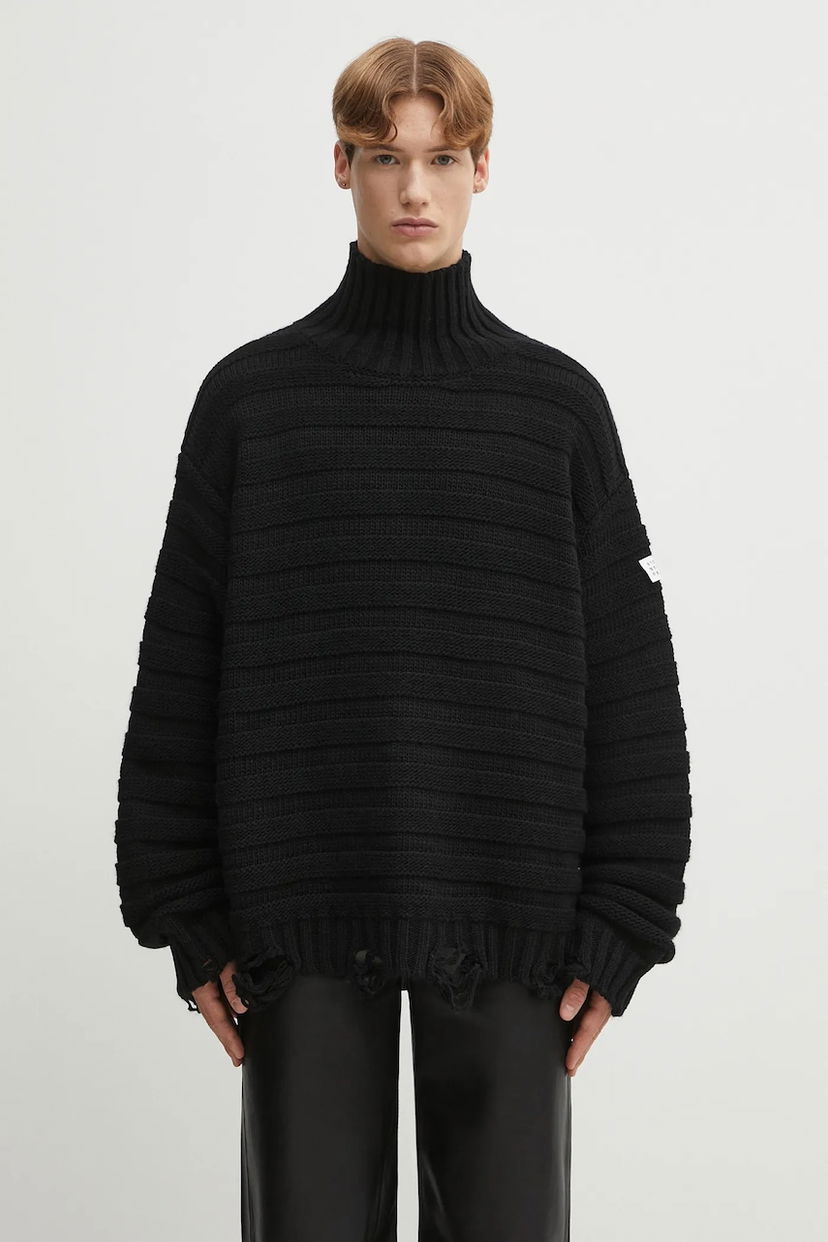 Sveter Maison Margiela MM6 Maison Margiela Turtleneck Sweater Čierna | SH0HA0004.M13040.900