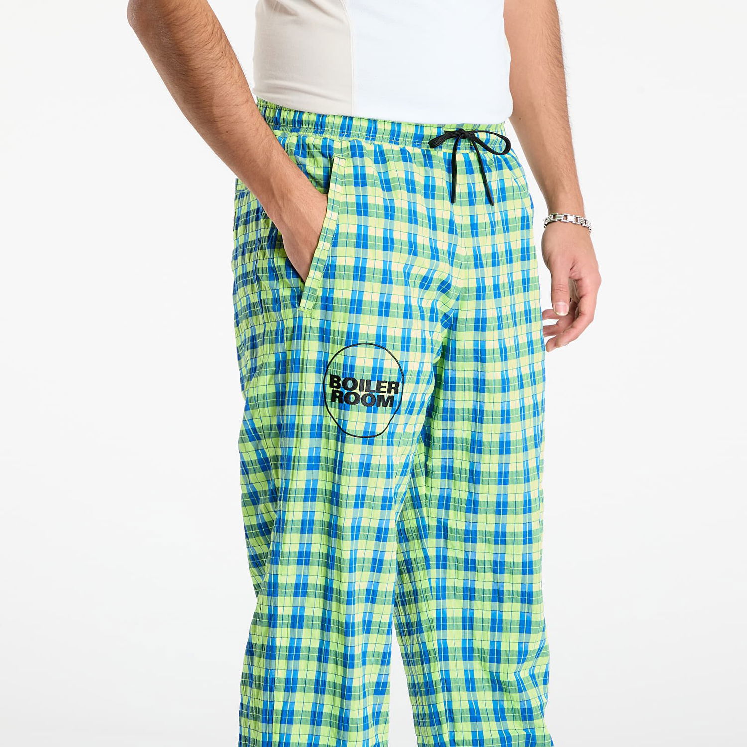 Tepláky Pleasures Plaid Practice Track Pants Rôznofarebný | P25F002-NEON, 1