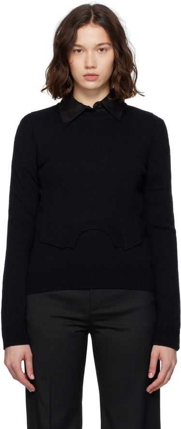 Sveter Maison Margiela MM6 Maison Margiela Wool Knit Sweater Čierna | S52HL0044 M13139, 0