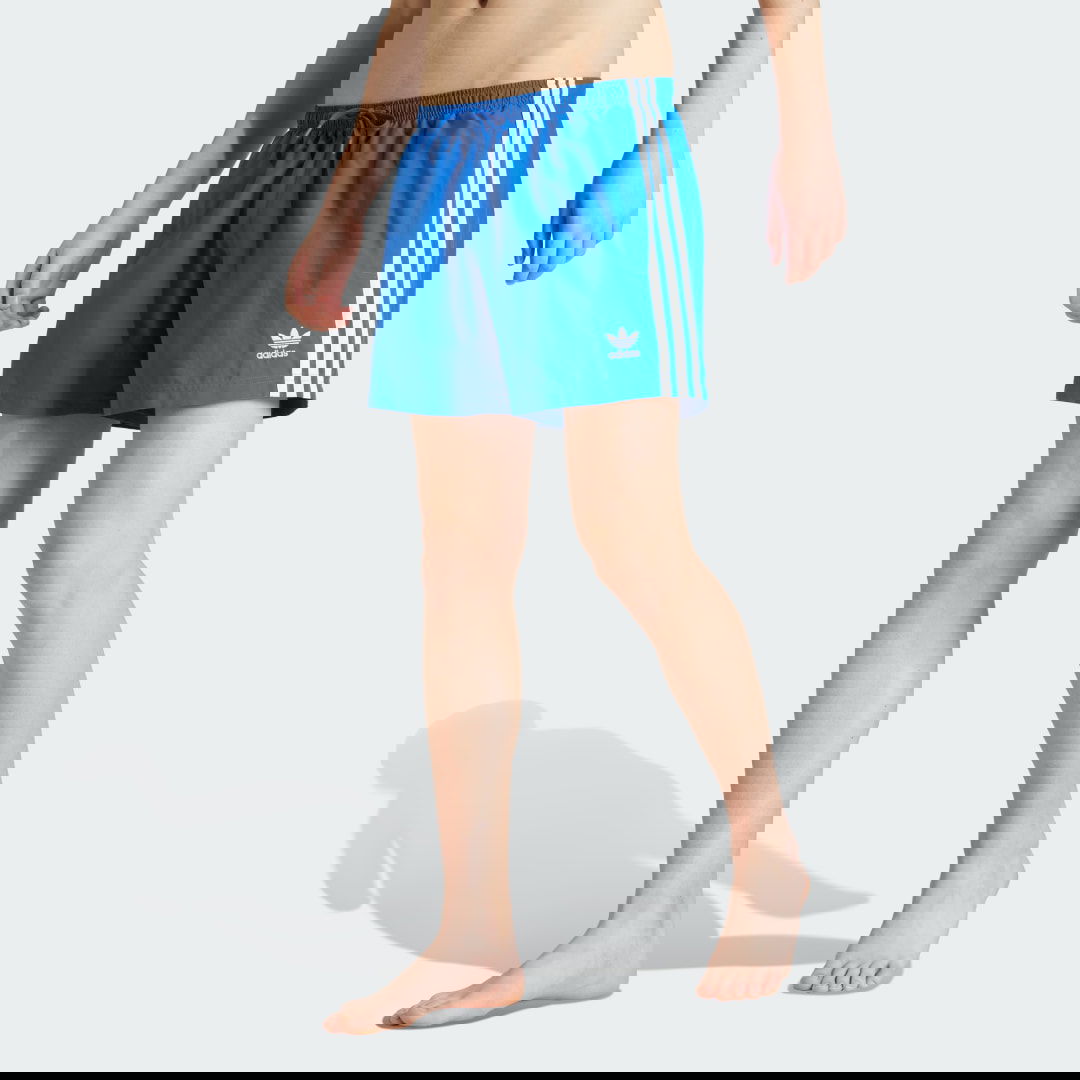 Plavky adidas Performance Adicolor 3-Stripes 5-Inch Swim Shorts Modrá | JX2685, 0