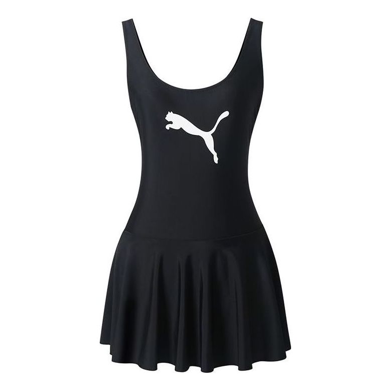 Plavky Puma Logo One-Piece Swimdress Čierna | 701221711-1A