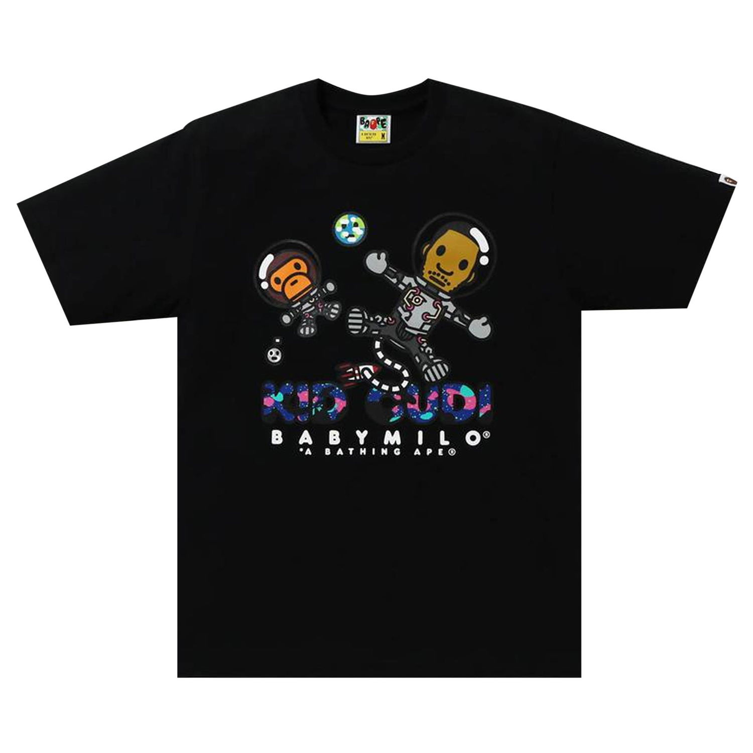 Tričko BAPE x Kid Cudi Baby Milo Moon Man Tee Čierna | 2G73 110 901 BLACK, 1