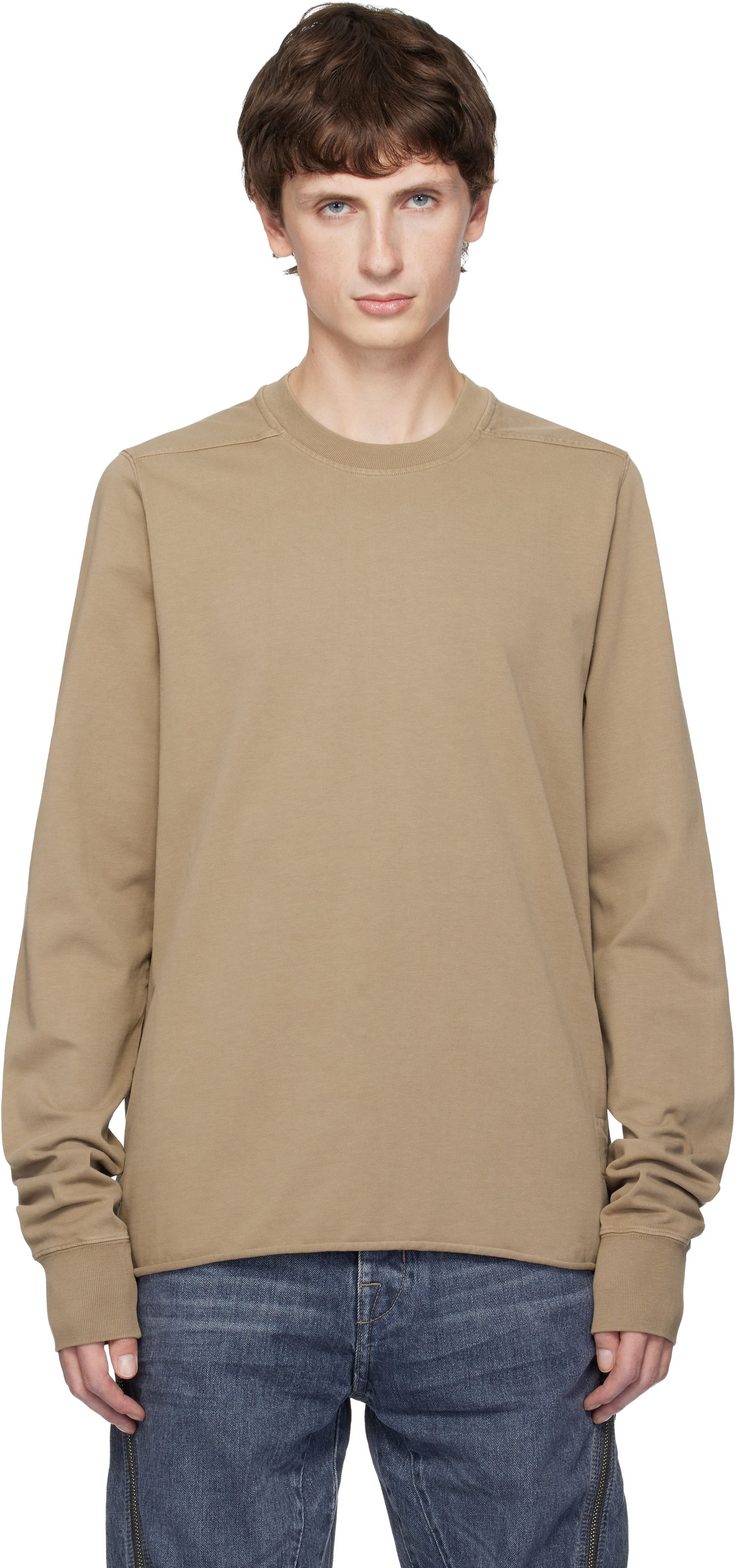 Mikina Rick Owens DRKSHDW Concordians Crewneck Sweatshirt Béžová | DU02E7279 RIGP, 0