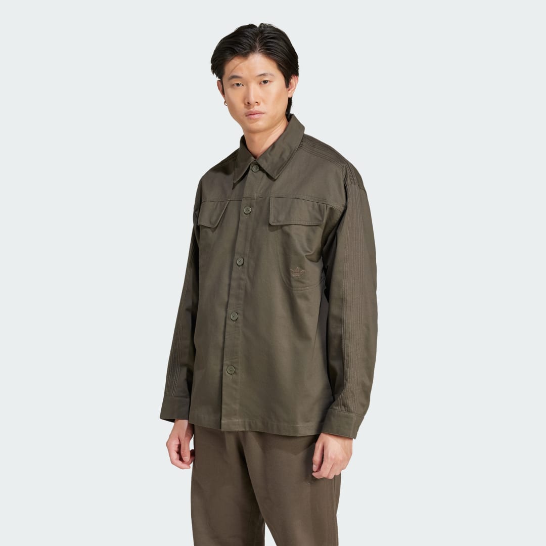 Košeľa adidas Performance Essentials Workwear Overshirt Zelené | JD3343, 0