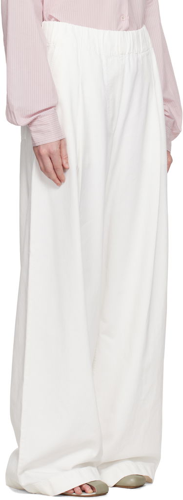 Nohavice Dries Van Noten Dries Van Noten Drawstring Wide-Leg Jeans Modrá | 251-010936-1553, 4