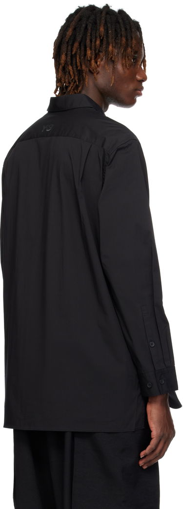 Košeľa Y-3 Y-3 Pleated Pocket Shirt Čierna | JI7082, 2