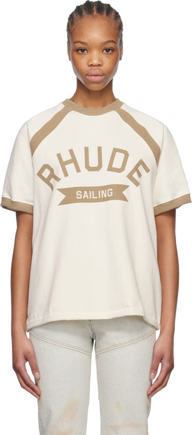 Tričko Rhude Rhude 'Rhude Sailing' T-Shirt Biela | RHPS25TT21012, 0