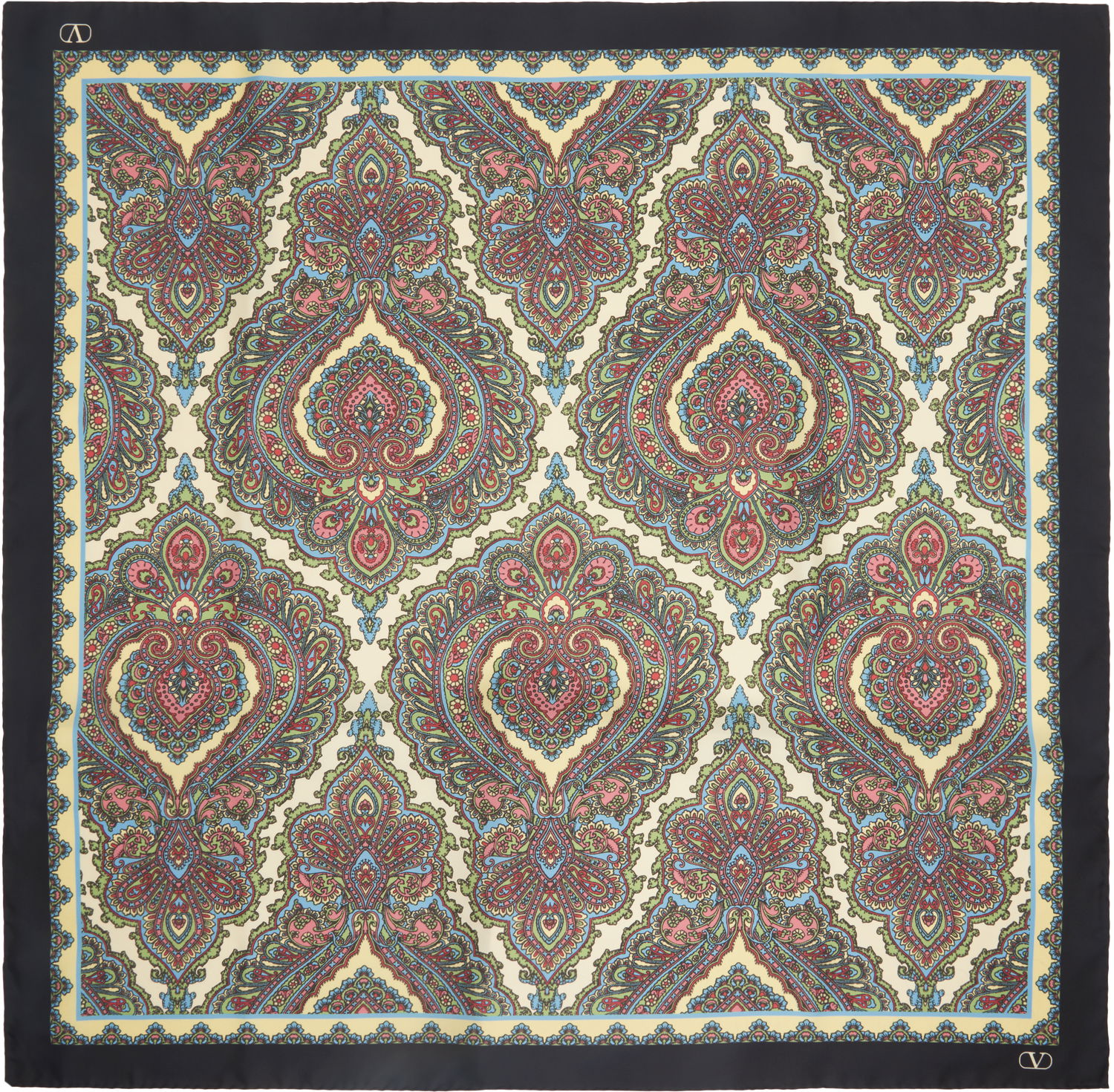 Šál Valentino Valentino Garavani Silk Twill Paisley Print Scarf Rôznofarebný | 6W0EI114CUZ, 0