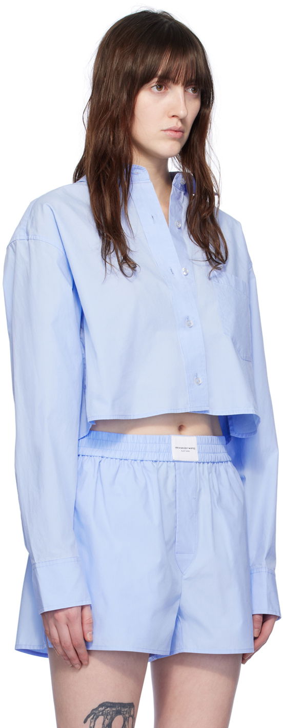 Alexander Wang Cropped Button-Down Shirt