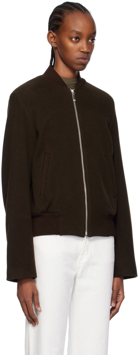Bomber bunda TOTEME Sartorial Bomber Jacket Hnedá | 241-WRO1042-FB0039, 1