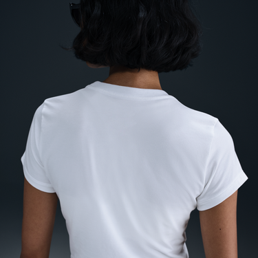 Tričko Nike Sportswear Chill Knit Cropped T-Shirt Biela | HF9538-101, 3