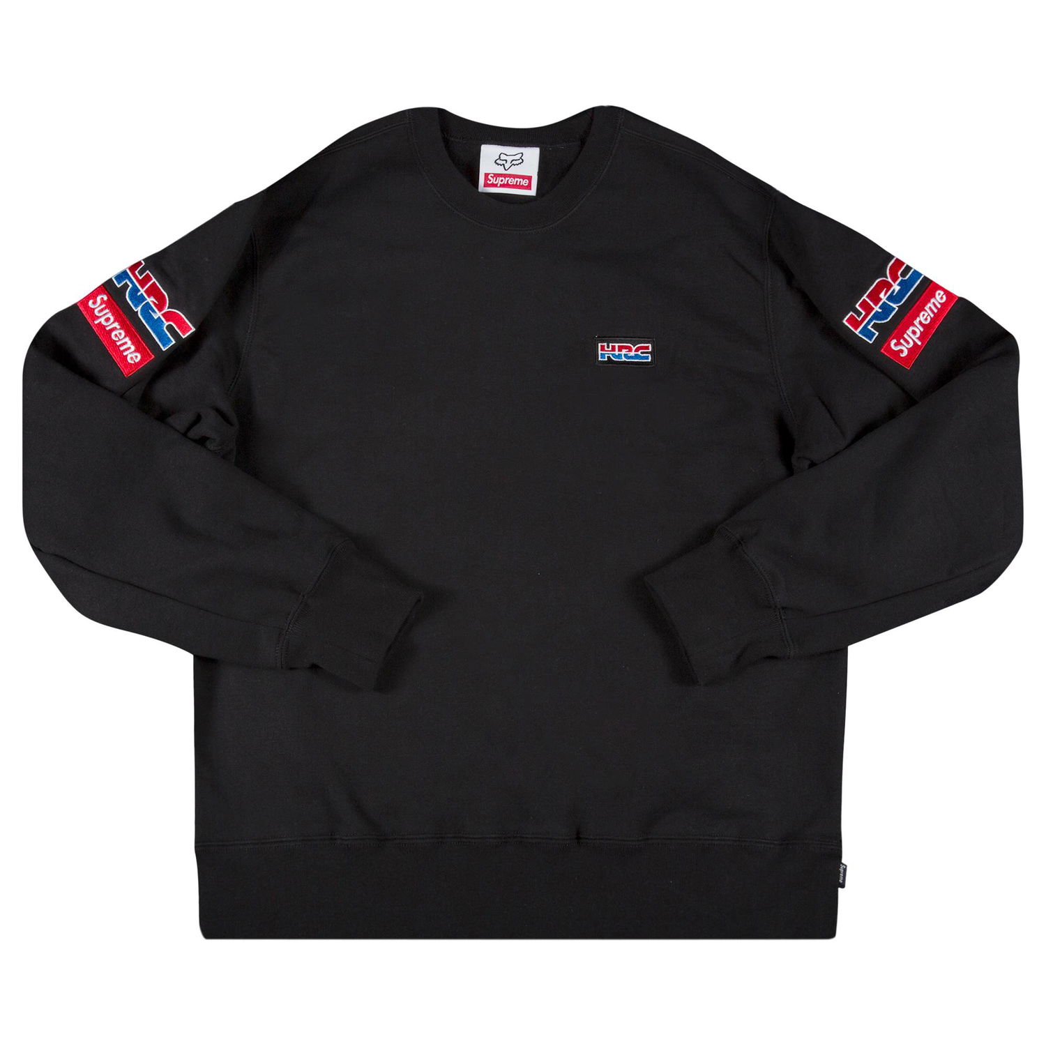 Mikina Supreme Honda Fox Racing x Crewneck Čierna | FW19SW6 BLACK, 1