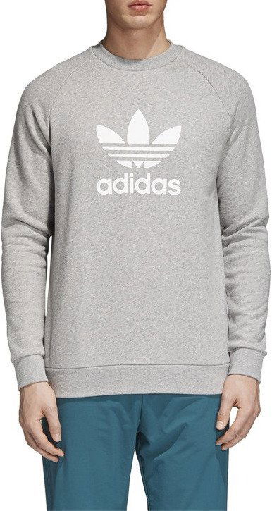 Mikina adidas Originals Trefoil Crewneck Sweatshirt Šedá | cy4573, 0