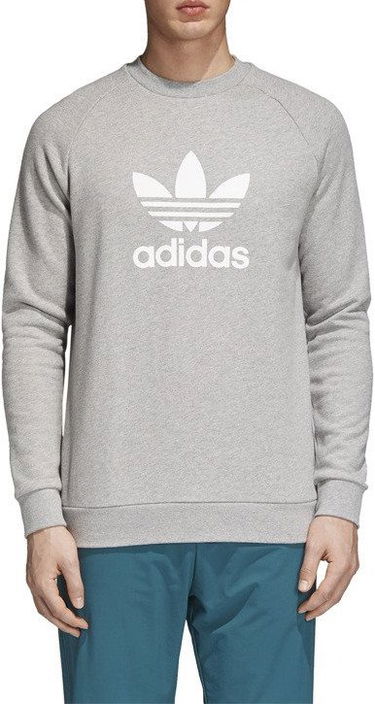 Mikina adidas Originals Trefoil Crewneck Sweatshirt Šedá | cy4573, 0