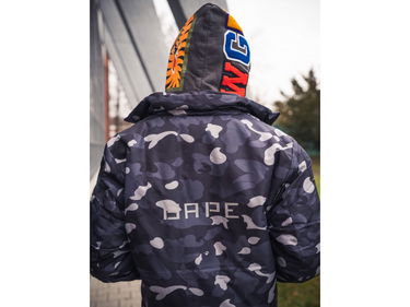 Bunda BAPE Gradation Camo Lace Up Jacket Čierna | 001LJF801011X-BLK, 9