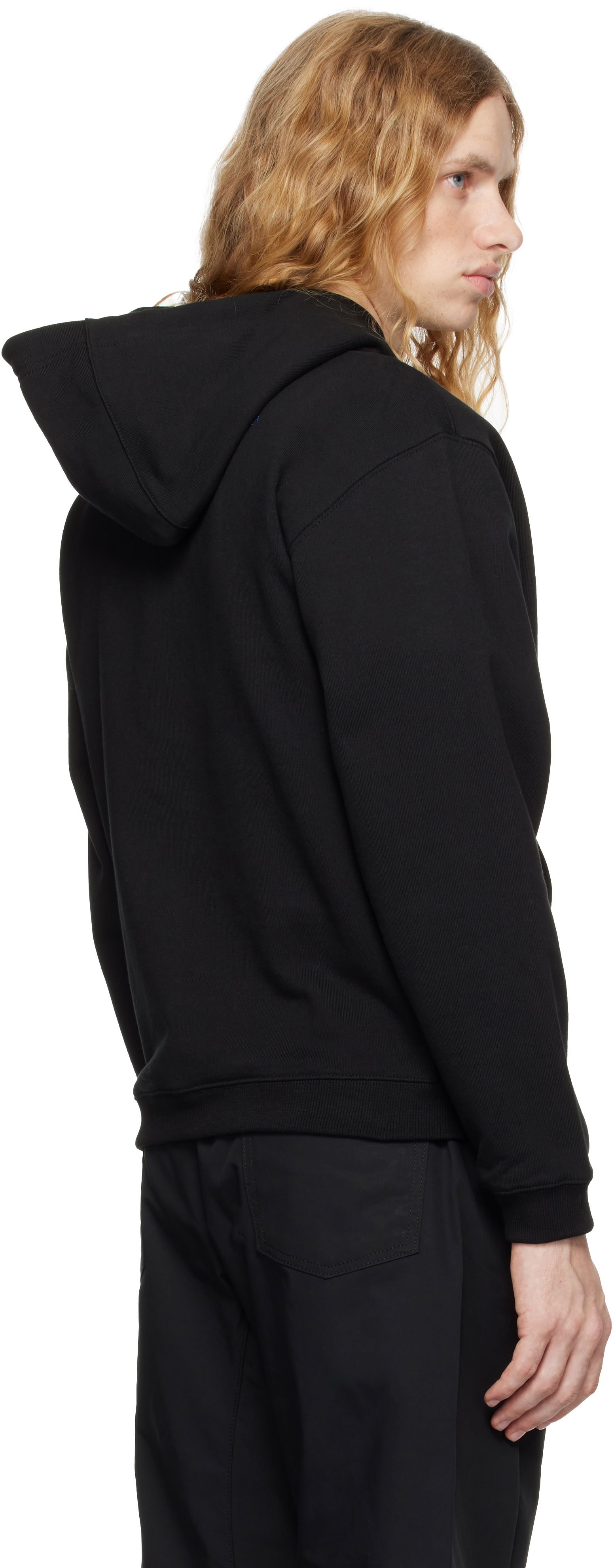 Distressed Logo Graphic Print Hoodie