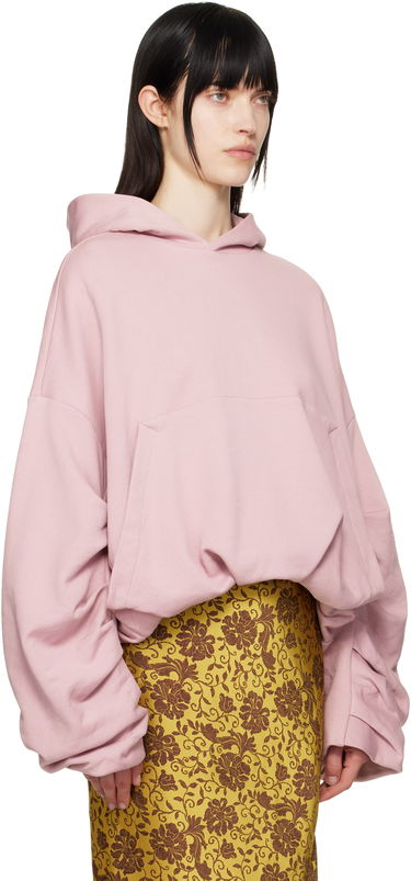 Mikina Dries Van Noten Dries Van Noten Draped Hoodie Ružová | 251-011106-1610, 1