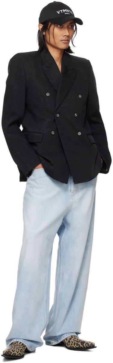 Bunda VETEMENTS VETEMENTS Tailored Double-Breasted Blazer Čierna | VL20JA580B, 3