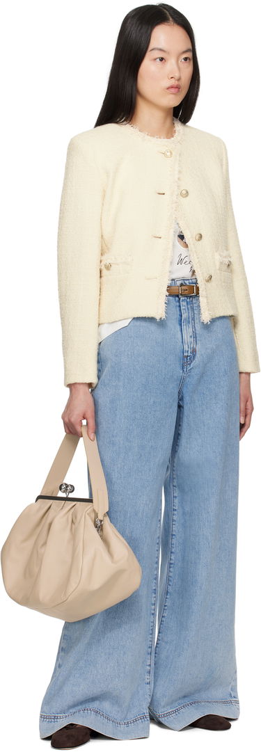Vesta Max Mara Weekend Max Mara Balia Tweed Jacket Biela | 2515041061600, 3