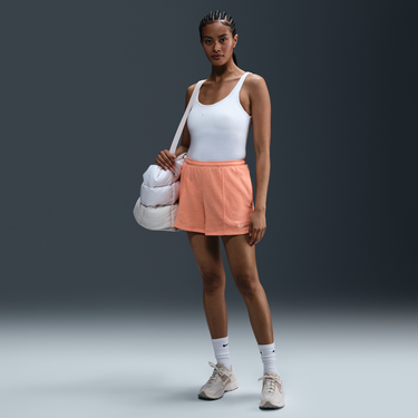 Šortky Nike Sportswear Chill Terry Mid-Rise French Terry Shorts Oranžová | HF6940-844, 4