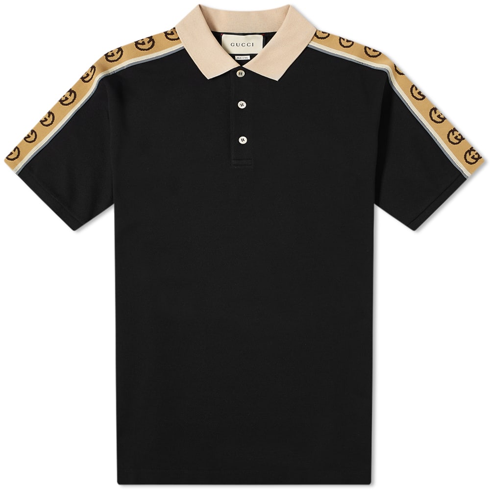 Polo tričko Gucci Taped Logo Polo Čierna | 598949-XJB0Q-1082, 0