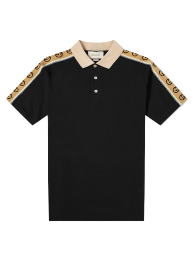 Polo tričko Gucci Taped Logo Polo Čierna | 598949-XJB0Q-1082