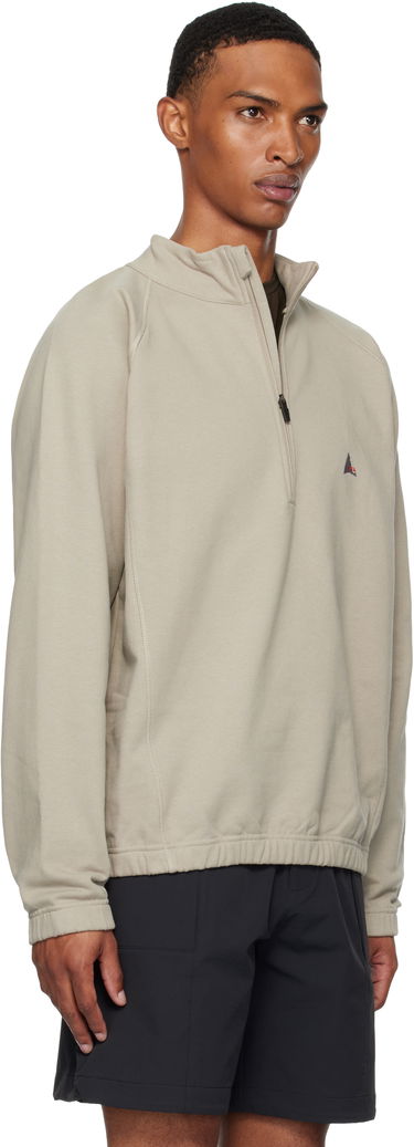 Mikina ROA Heavy Half Zip Sweatshirt Čierna | RBMW0334FA241, 2