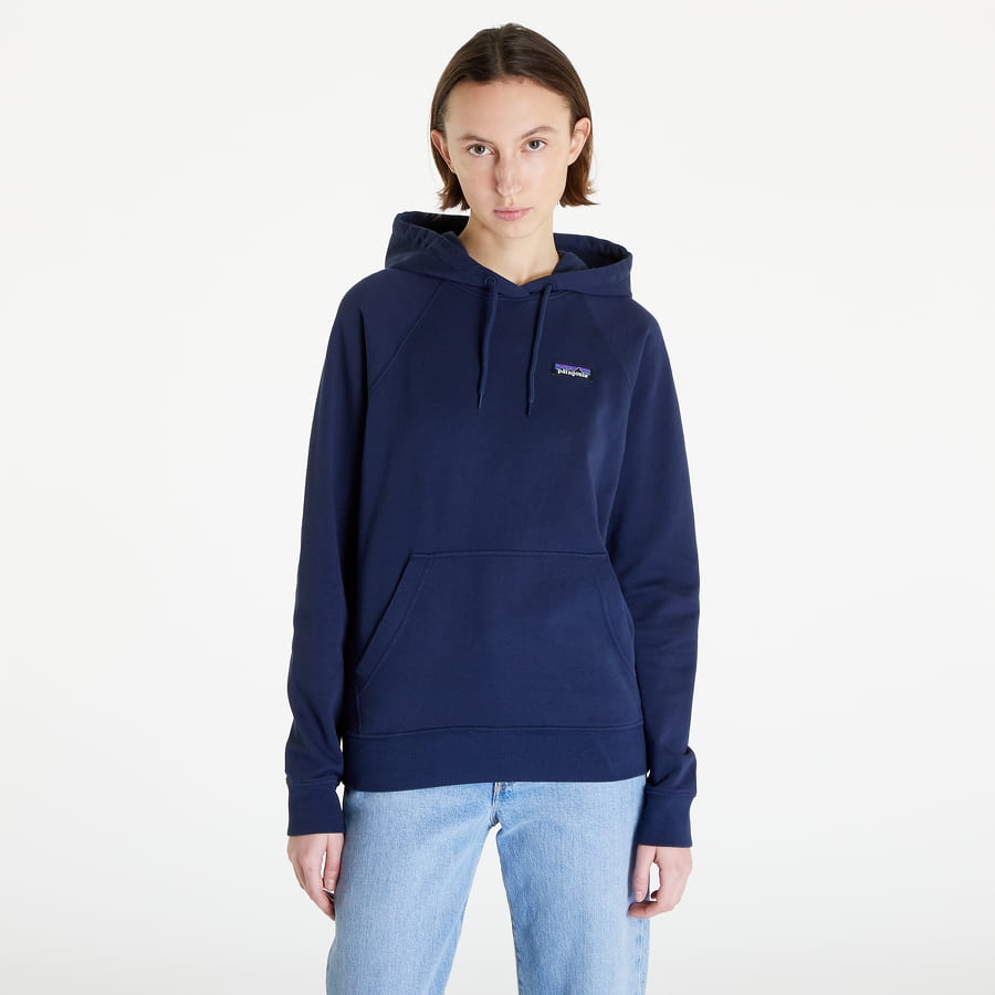 Mikina Patagonia P-6 Label Organic Hoody Navy | 39651 NENA, 0