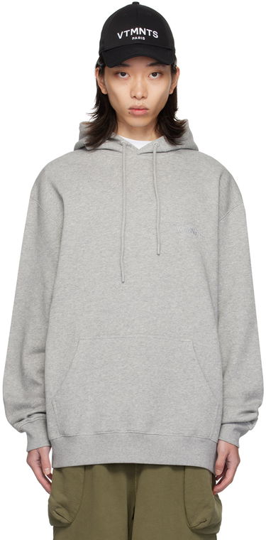 Mikina VETEMENTS VTMNTS Embroidered Hoodie Šedá | VL22HD100G, 0