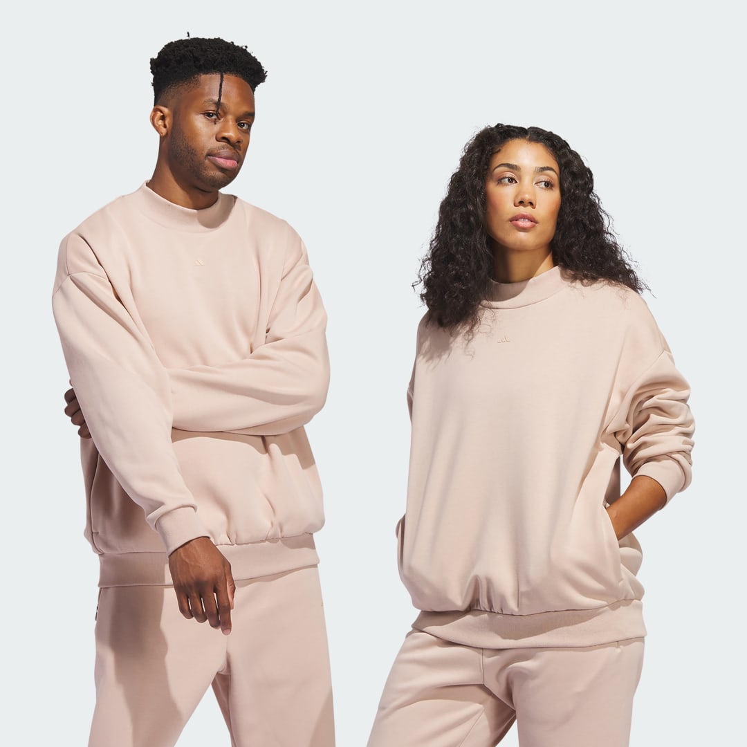 Mikina adidas Performance Basketball Crew Béžová | IM8422, 1