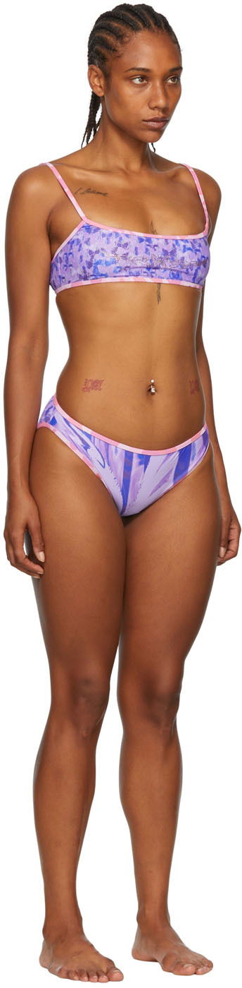 Plavky Collina Strada Collina Strada Exclusive Recycled Nylon Bikini Fialová | XX2120, 1