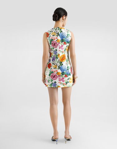 Šaty Dolce & Gabbana Dolce & Gabbana Brocade Floral Print Midi Dress Rôznofarebný | F6K0BTFSFOAHA5KU, 2
