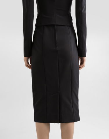 Sukňa Dolce & Gabbana Dolce & Gabbana Technical Cady Calf-Length Pencil Skirt Čierna | F4C5TTFUUC7N0000, 3