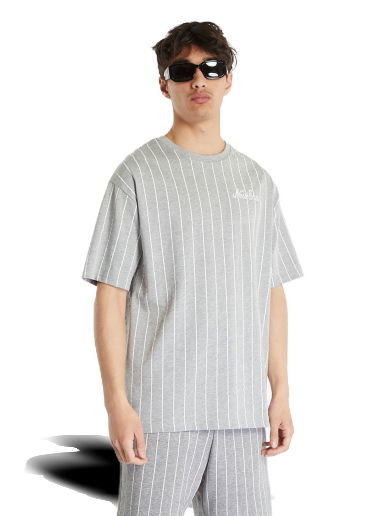 Tričko New Era Pinstripe Oversized T-Shirt Šedá | 60357144