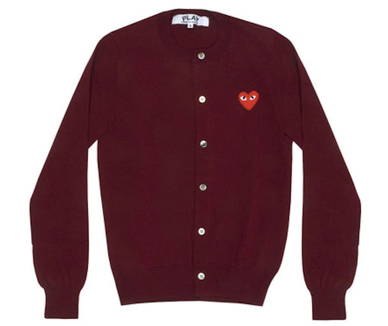 Sveter Comme des Garçons Play Heart Cardigan Červená | AZ-N007-051-4