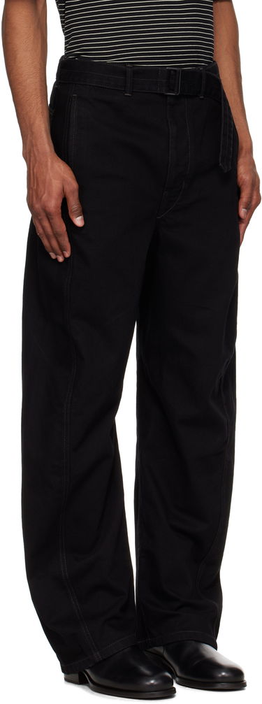 Nohavice LEMAIRE Lemaire Twisted Belted Jeans Čierna | PA326 LD1031, 1