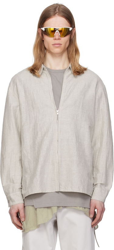 Košeľa Post Archive Faction (PAF) PAF 8.0 Right Zip-Up Shirt Šedá | 8.0 TSR-IV, 0