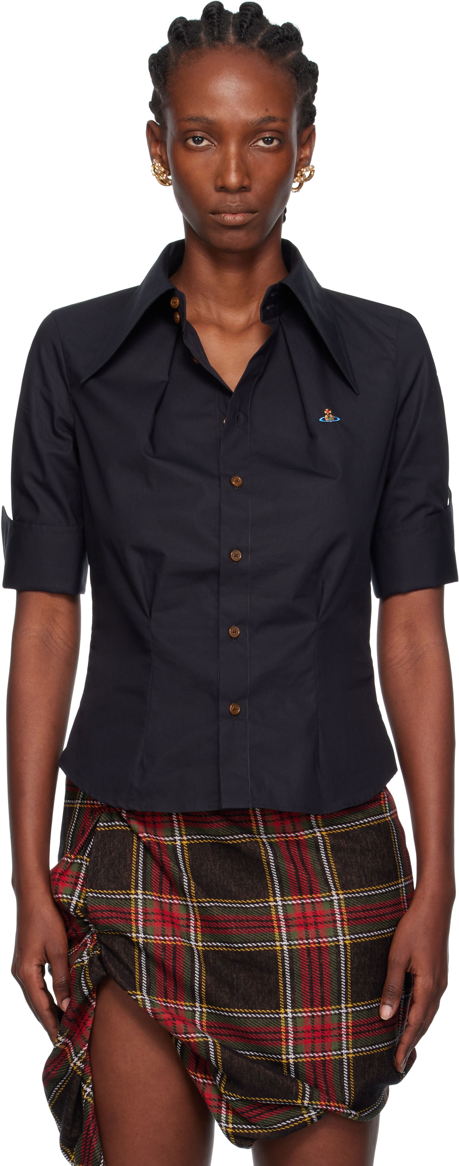 Košeľa Vivienne Westwood Vivienne Westwood Short Sleeve Violin Shirt Čierna | 15010066-W009Q-, 0