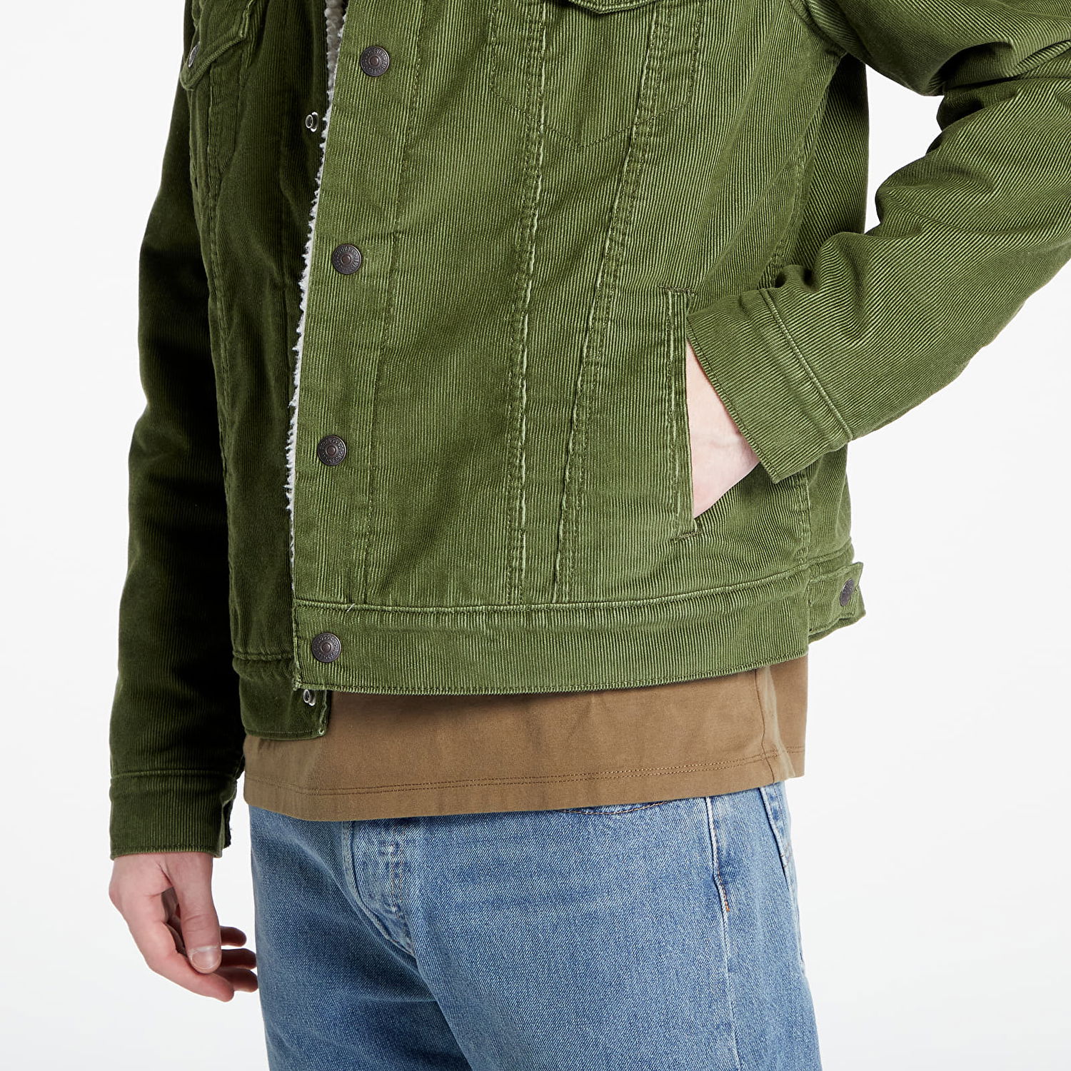 Bunda Levi's Type III Sherpa Trucker Jacket Zelené | 16365-0226, 1