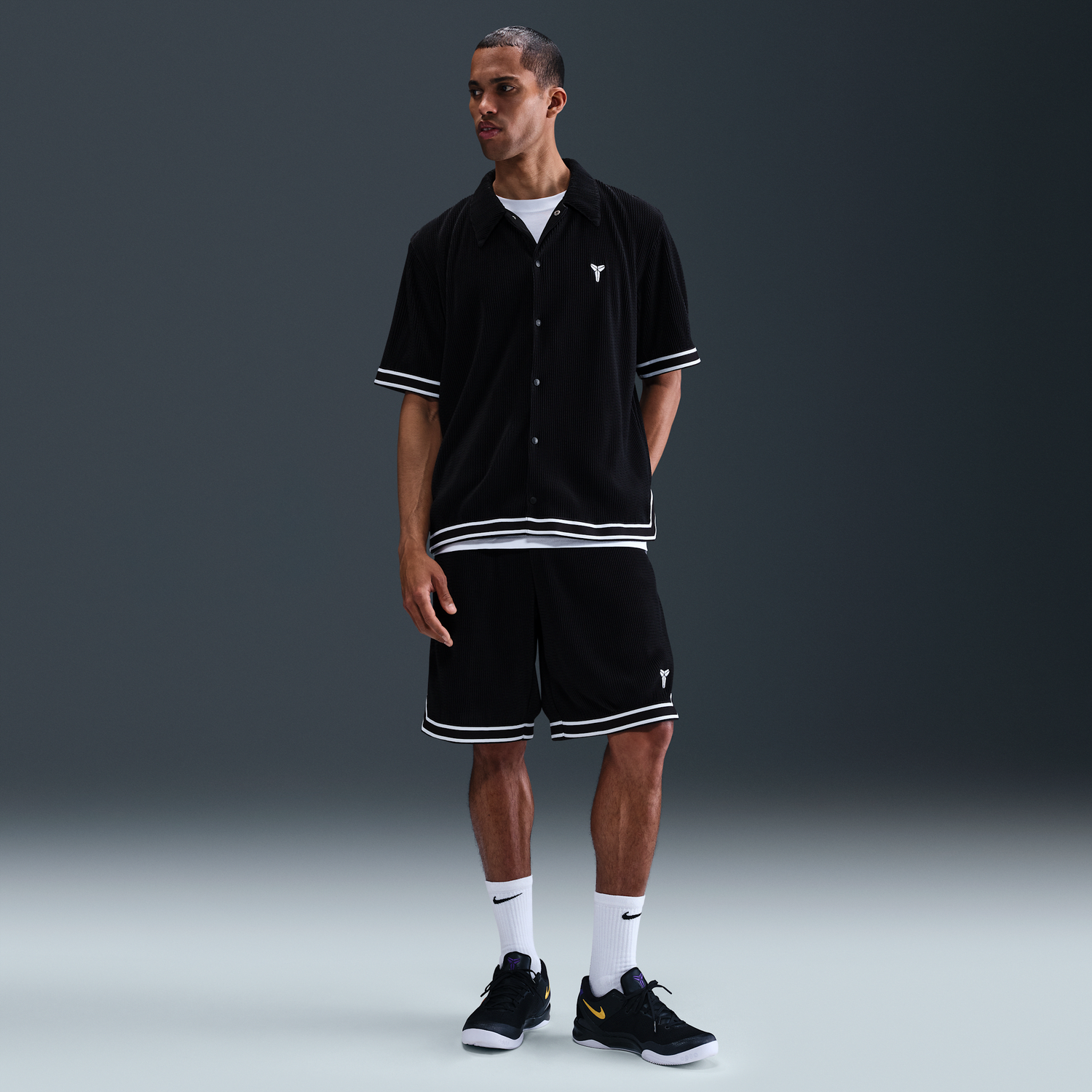 Košeľa Nike Kobe Pleated Short-Sleeve Basketball Top - Size: S Čierna | IB0020-010, 1