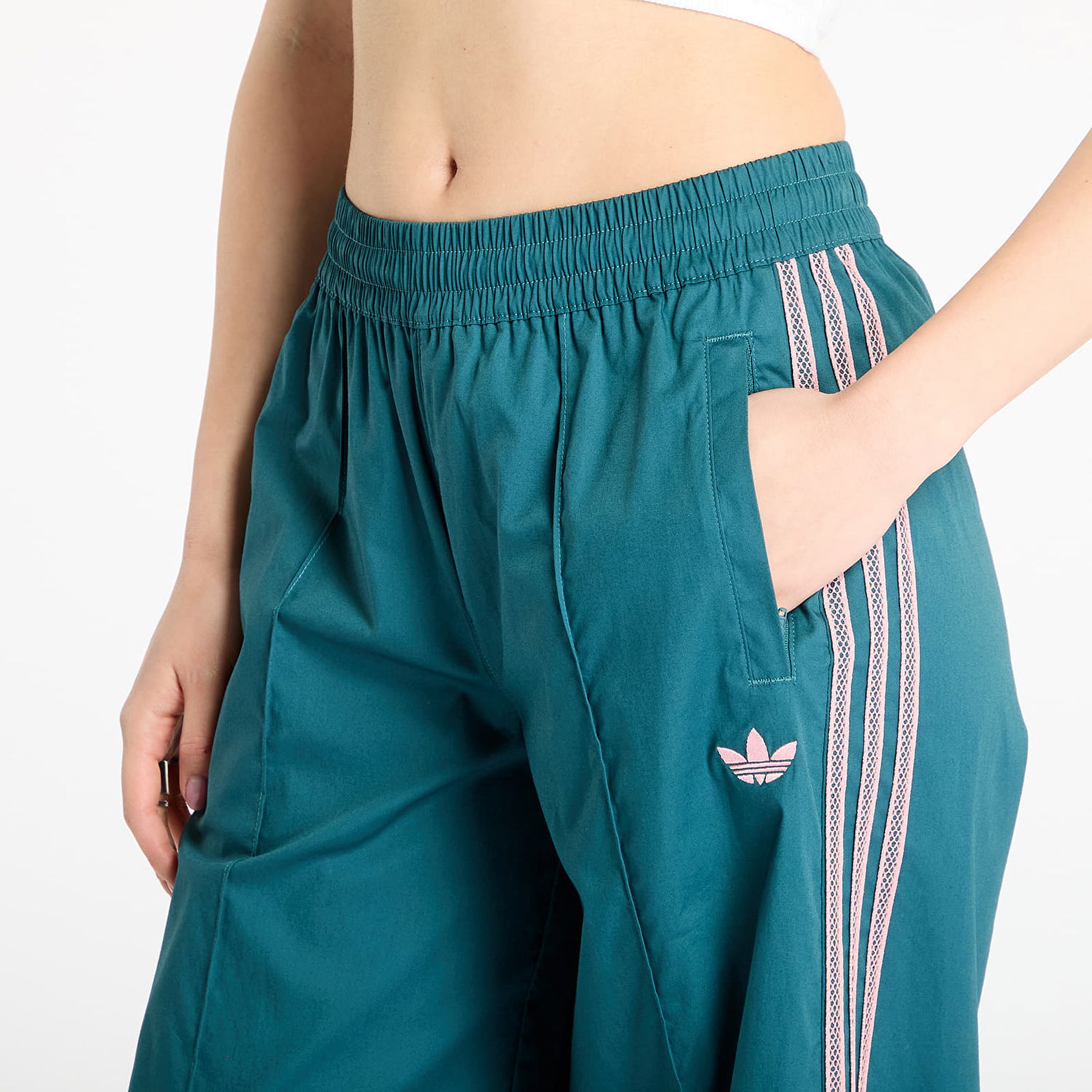 Tepláky adidas Originals adidas Originals Summer Glow Wide Leg Pants Zelené | KC0677, 1