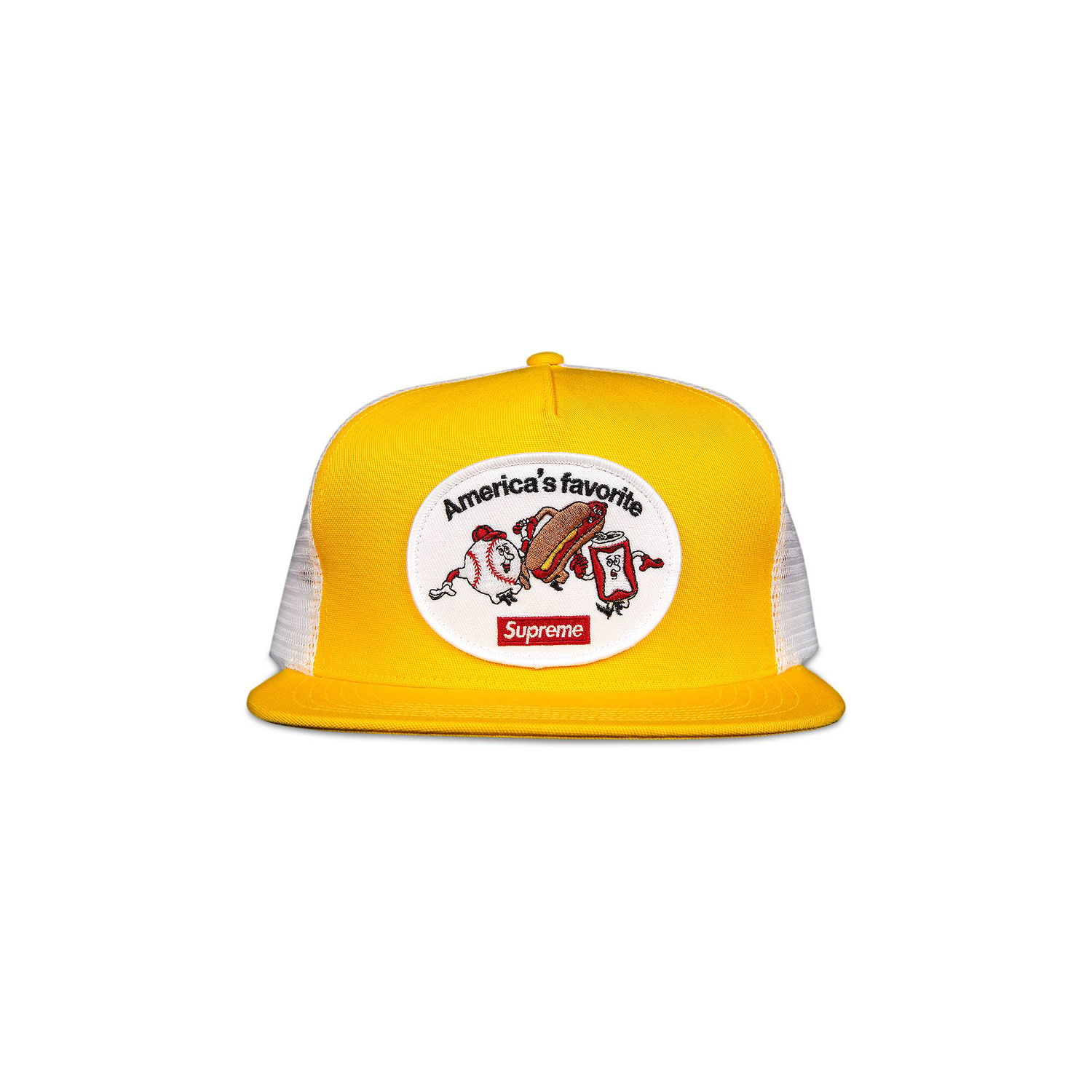 Šiltovka Supreme America’s Favorite Mesh Back 5-Panel Žltá | SS21H96 YELLOW, 1