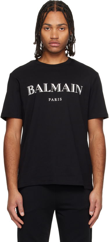 Tričko Balmain 'Balmain' Print T-shirt Čierna | FH2EG000BD28, 0