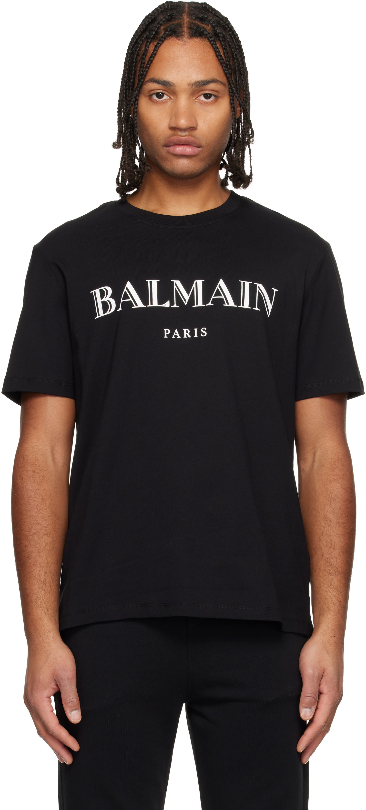 Tričko Balmain 'Balmain' Print T-shirt Čierna | FH2EG000BD28, 0