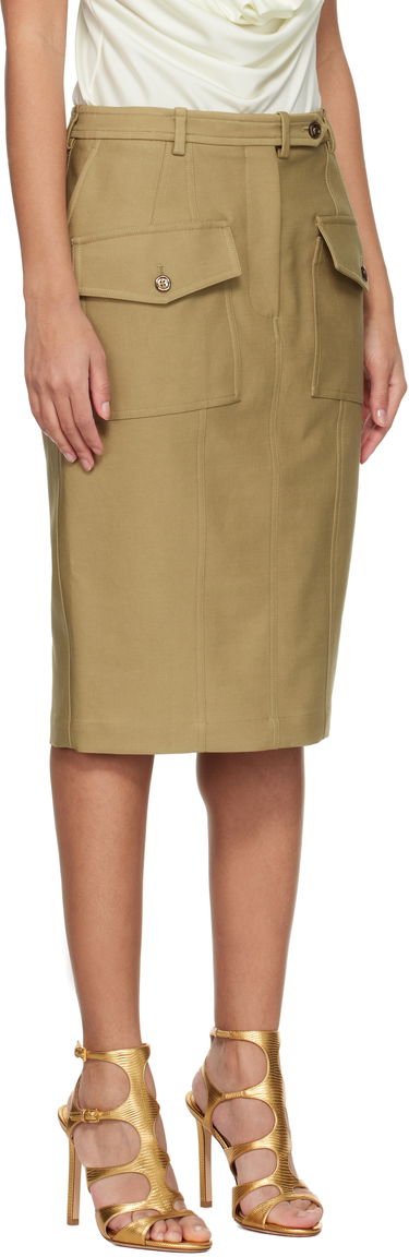 Sukňa Tom Ford Tom Ford Patch Pocket Midi Skirt Béžová | GC5768-FAX1402, 1