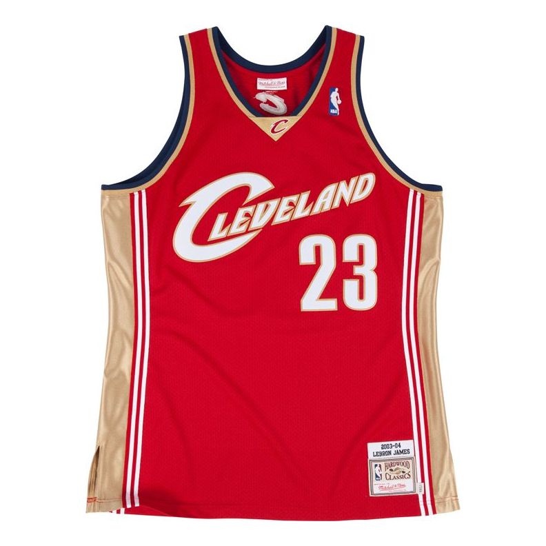 Dres Mitchell & Ness Cleveland Cavaliers Lebron James Authentic Jersey Červená | 7226-327-03LJAME