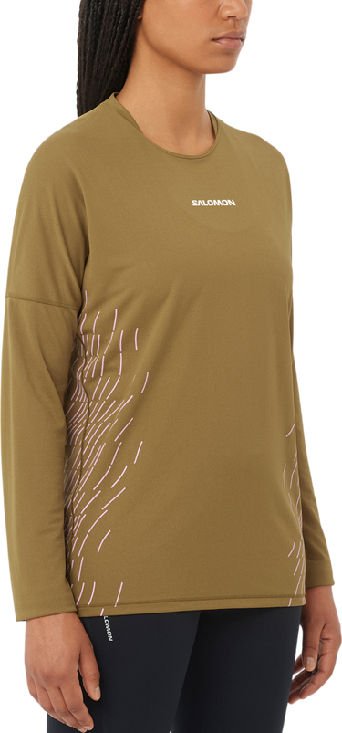 Tričko Salomon Salomon Sense Aero Graphic Long Sleeve T-Shirt Zelené | lc2698000, 0