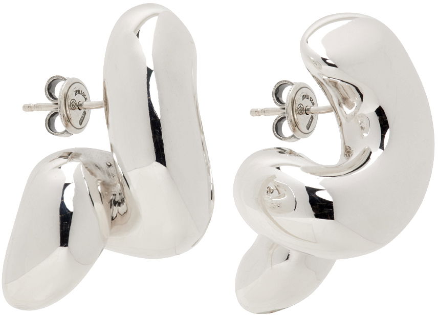 Náušnice Bottega Veneta Twist Earrings Šedá | 754331 V5070, 1