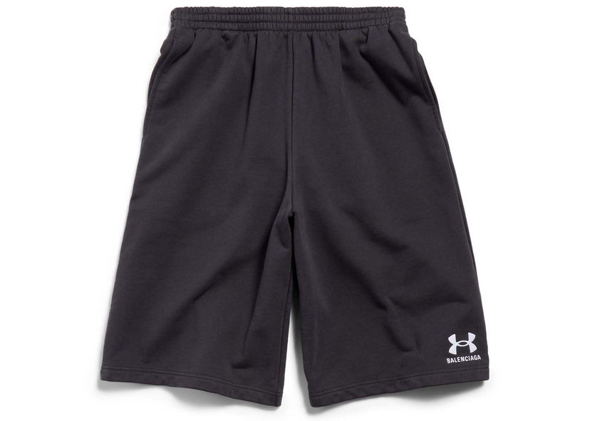 Šortky Balenciaga Under Armour x Large Shorts Black/White Čierna | 795261TRVB89034