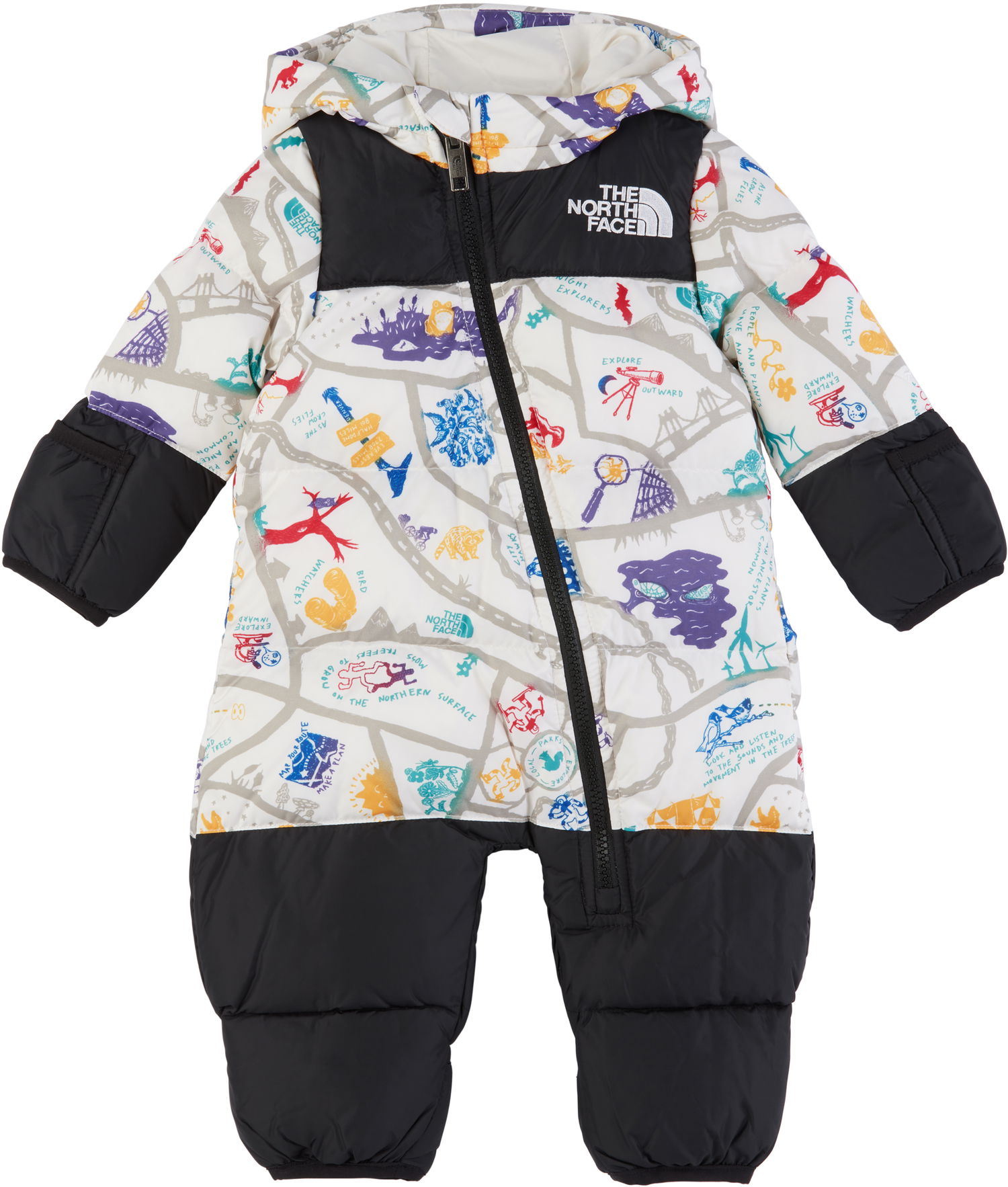 Overal The North Face Kids' 1996 Retro Nuptse Print Down Snowsuit Rôznofarebný | NF0A7WPF4FO, 0